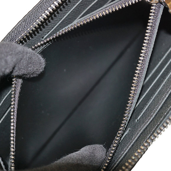 Louis Vuitton Zipper Black Long Zippy Eclipse Wallet - Picture 11 of 13